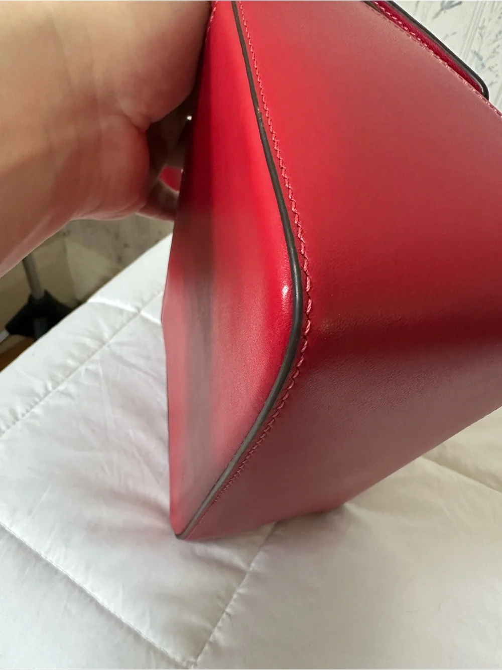 Kate Spade Red Leather Top-Handle Satchel
